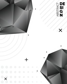 Abstract Triangle Background. 3D Triangles. Modern Wallpaper. Vector illustration