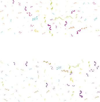 confetti concept design template holiday Happy Day. White Background Celebration Vector illustration.