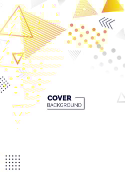 Covers templates set with bauhaus. memphis and hipster style graphic geometric elements. Applicable for placards. brochures. posters. covers and banners. Vector illustrations