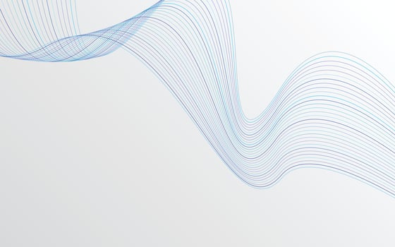 Stylish blue wavy lines abstract background design vector