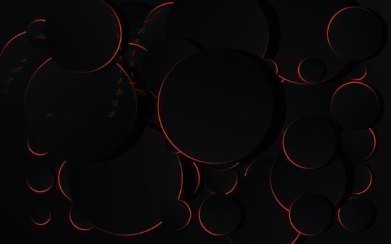 Abstract Red Circle on black background technology vector