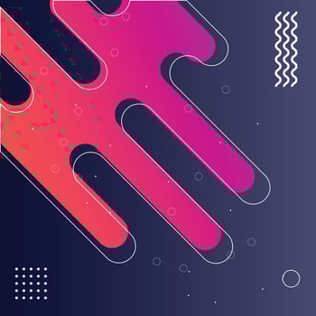 Original beautiful combination modern style abstraction with composition made of various rounded shapes in actual color palette. Vector illustration.