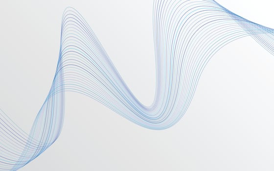 Stylish blue wavy lines abstract background design vector