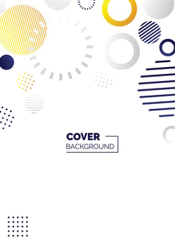 Colorful abstract minimalistic style poster. memphis geometric background. cover template. creative pattern Vectors