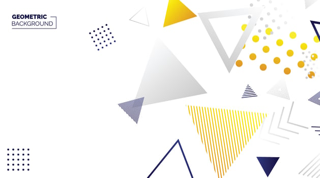 Colorful geometric Banner background. Minimal cover template design for web. Modern abstract background with geometric shapes and lines. Eps10 Vector