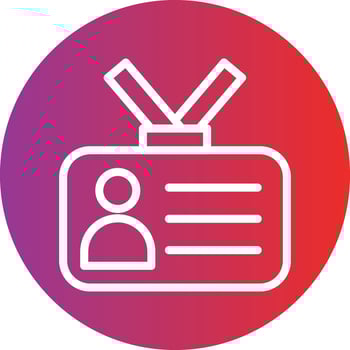 Student Card Icon Style vector