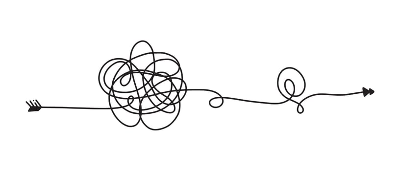 hand drawn of tangle scrawl sketch. Abstract scribble, Vector illustration.
