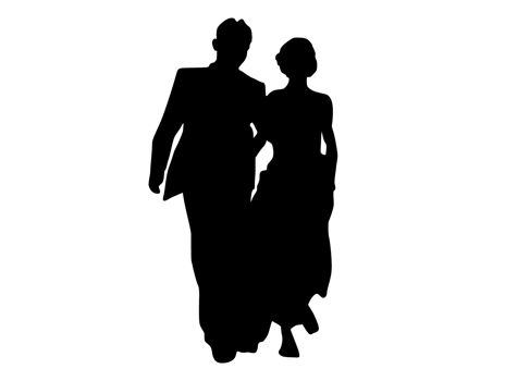 Wedding Bride Couple Silhouette png