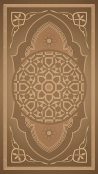 Vector Illustration of Muslim Prayer Fabric