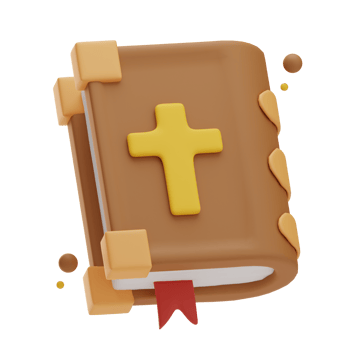 Thanksgiving object book Christian, 3d Illustration png