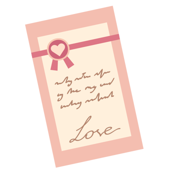 Envelop colorful design. PNG with transparent background.