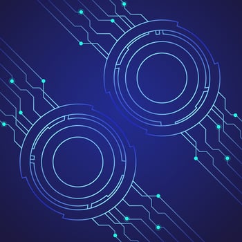 Abstract technology background template design vector