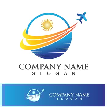 travel and holiday logo icon vector