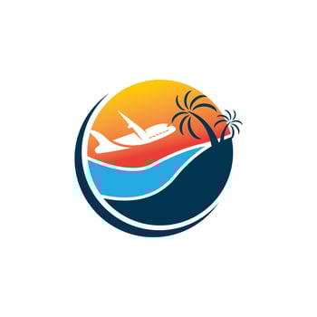 travel and holiday logo icon vector