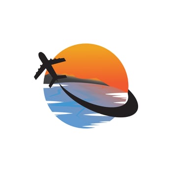 travel and holiday logo icon vector