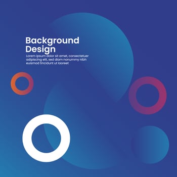design background gradient social media post template blue vector