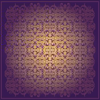 Abstract purple background baroque vector