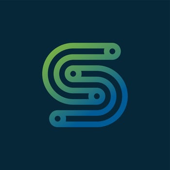 S infinity monogram logo design, smart logo design vector
