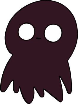 Adorable Ghost Illustration vector