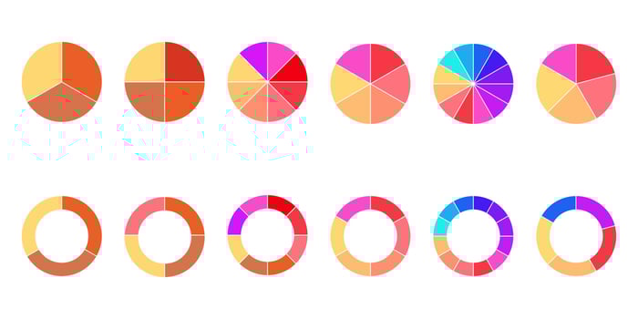 Pie Chart Diagram Icon Vector