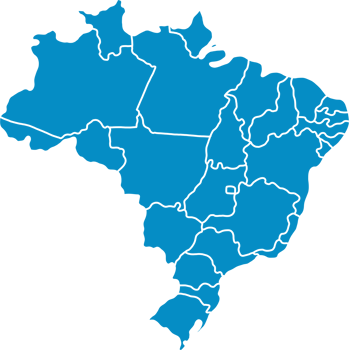 doodle freehand drawing of brazil map. png