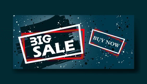 sale banner template vector