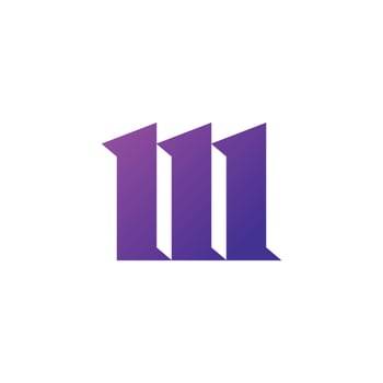 Letter M logo design template elements vector