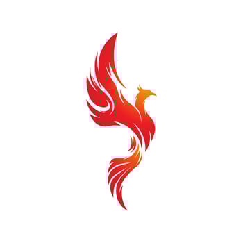 Phoenix vector icon illustration