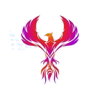Phoenix vector icon illustration