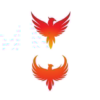 Phoenix vector icon illustration
