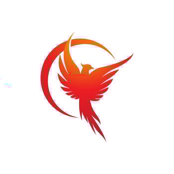Phoenix vector icon illustration