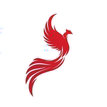 Phoenix vector icon illustration