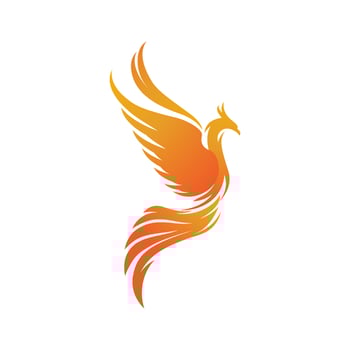 Phoenix vector icon illustration