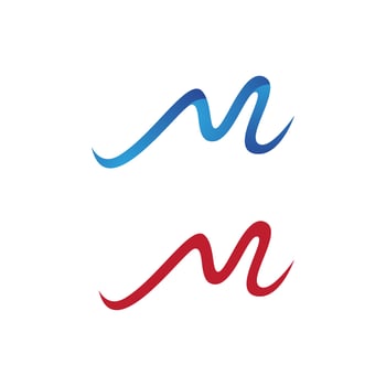 M Letter icon vector illustration