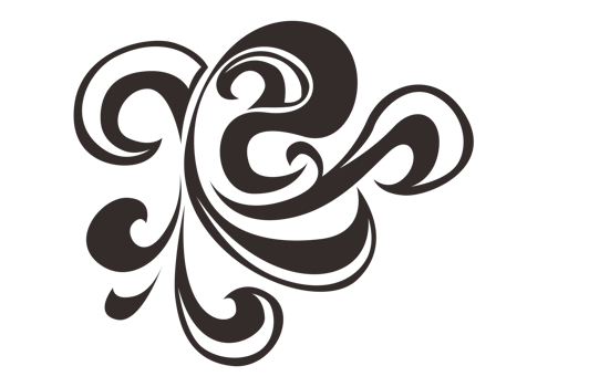 Black Swirl Ornament Tattoo png