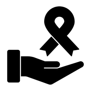 A beautiful design icon of awareness ribbon vector