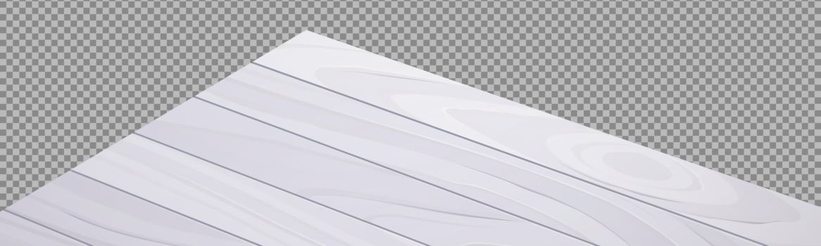 Wooden table angle perspective view, white desk vector
