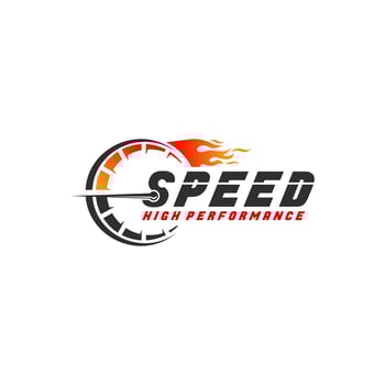 Fast and speed vector logo template