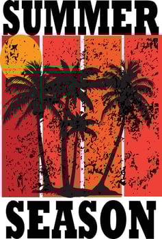 summer season Print vector