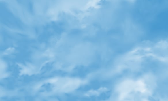 Realistic big blue clouds fog smoke  background vector
