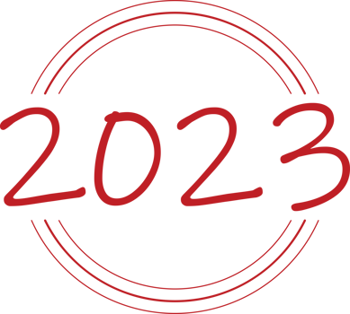 2023 New Year Number with Three Arches png