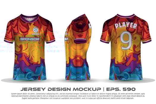 Jersey design sublimation t shirt Premium geometric pattern Incredible Vector collection for Soccer football racing cycling gaming motocross sports