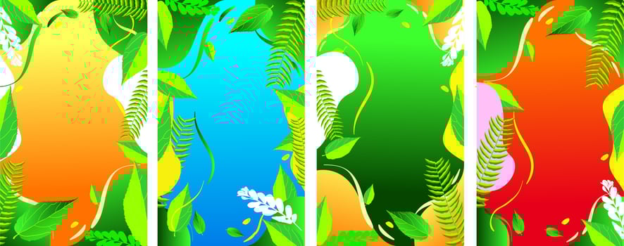 natural background with leaves suitable for promoting your product vector