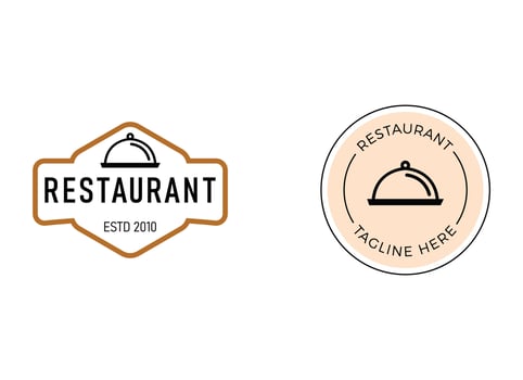 Modern logo of restaurant. Restaurant logo template. vector