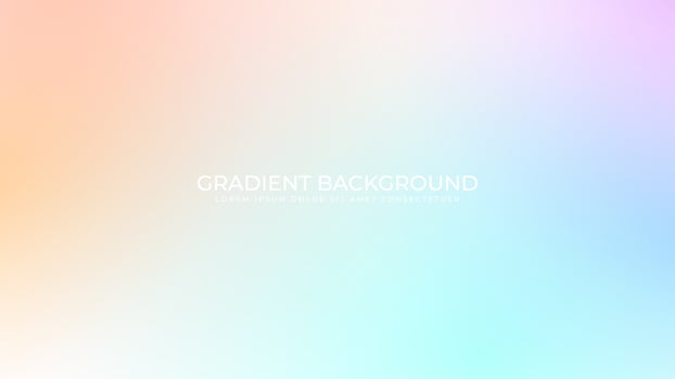 Gradient holographic background. Blurred texture effect. vector