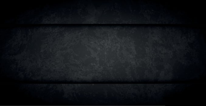 Black abstract textured grunge background wall with horizontal stripes - Vector