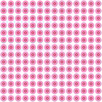pink seamless pattern with circles vector