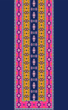 Ethnic dress, shirts pattern. Ethnic neckline embroidery pattern. Aztec southwest geometric neckline traditional pattern. Tribal art shirts fashion. Neck embroidery border ornaments. vector