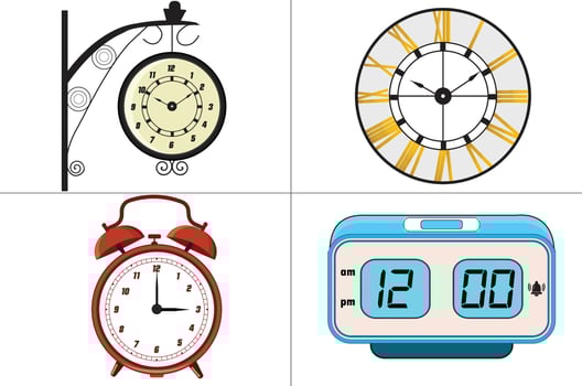 clock set icon. vector