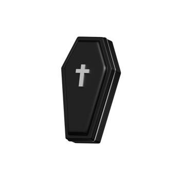 3d Halloween Coffin png